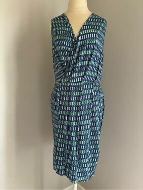 Leota Compass Rose Sleeveless Dress Size Large